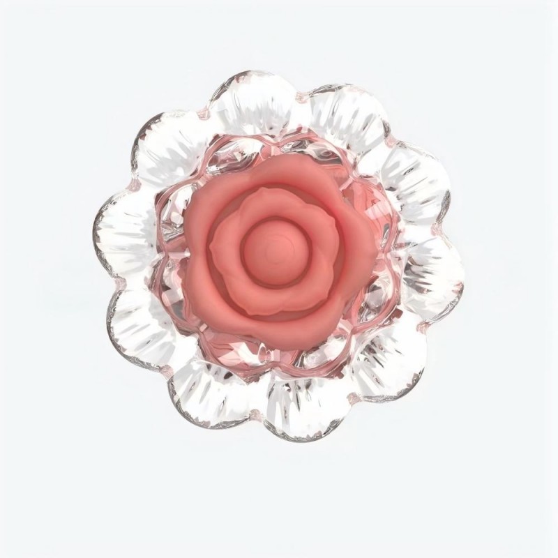 venusfun crystal rose lights vibrating anal plug new type