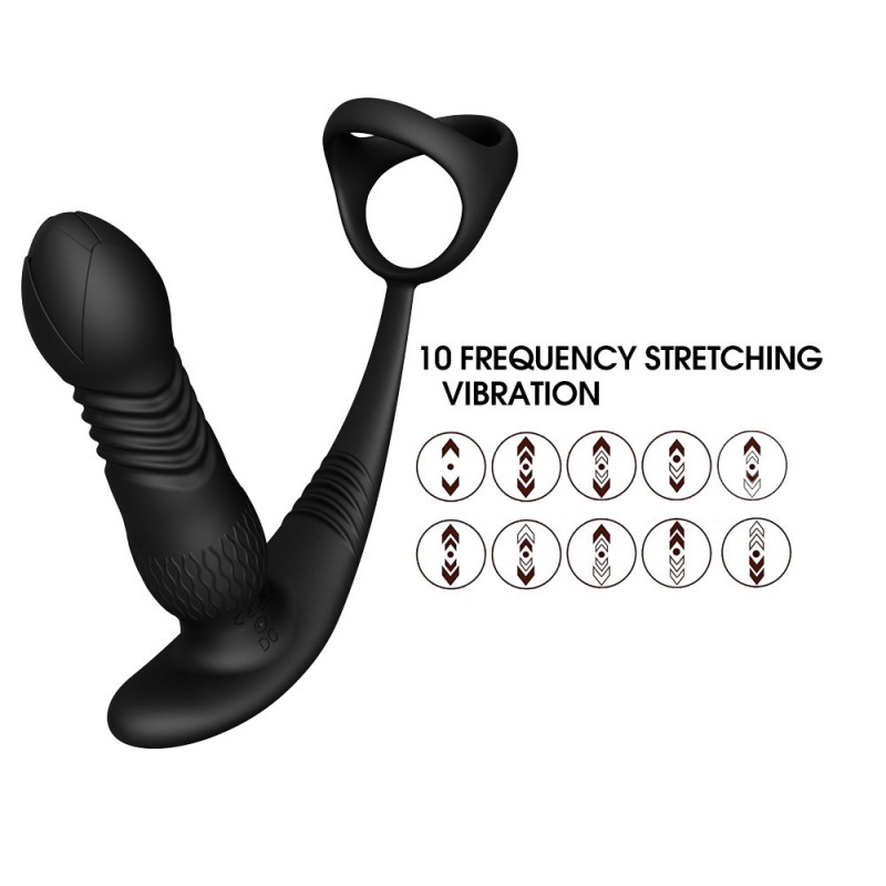 venusfun triple rings vibrating cock ring prostate massager safe material
