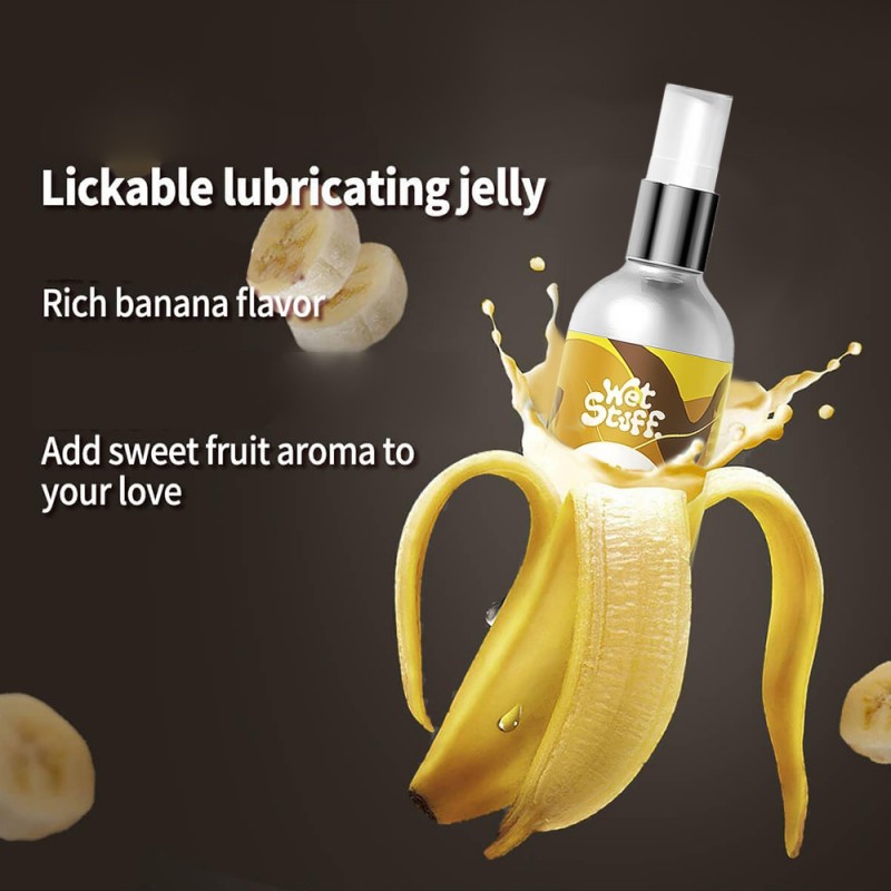wet stuff banana flavored edible water-based lubricant best lubes