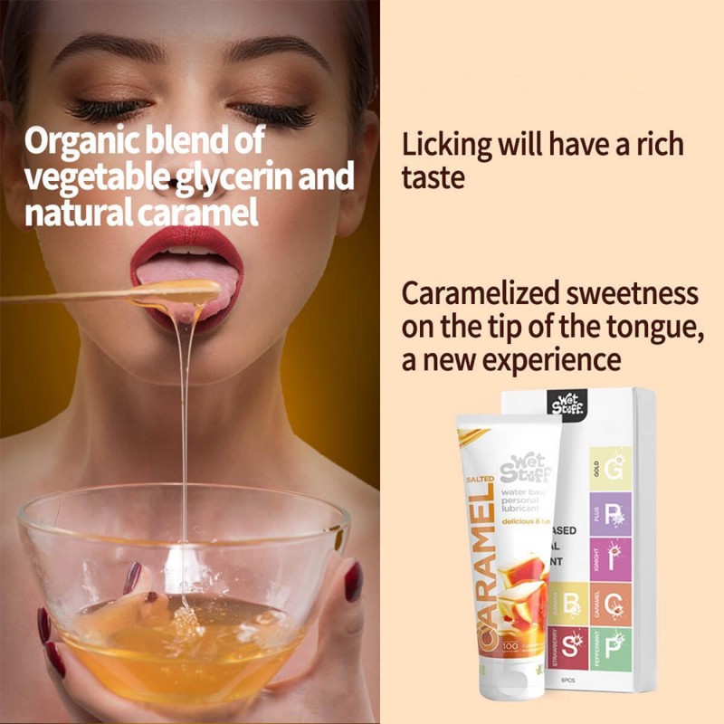 caramel flavored personal lubricant gel for women