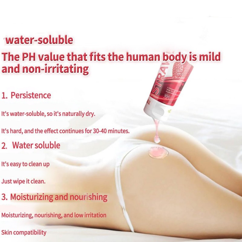 wet stuff natural strawberry lubricant gel for women