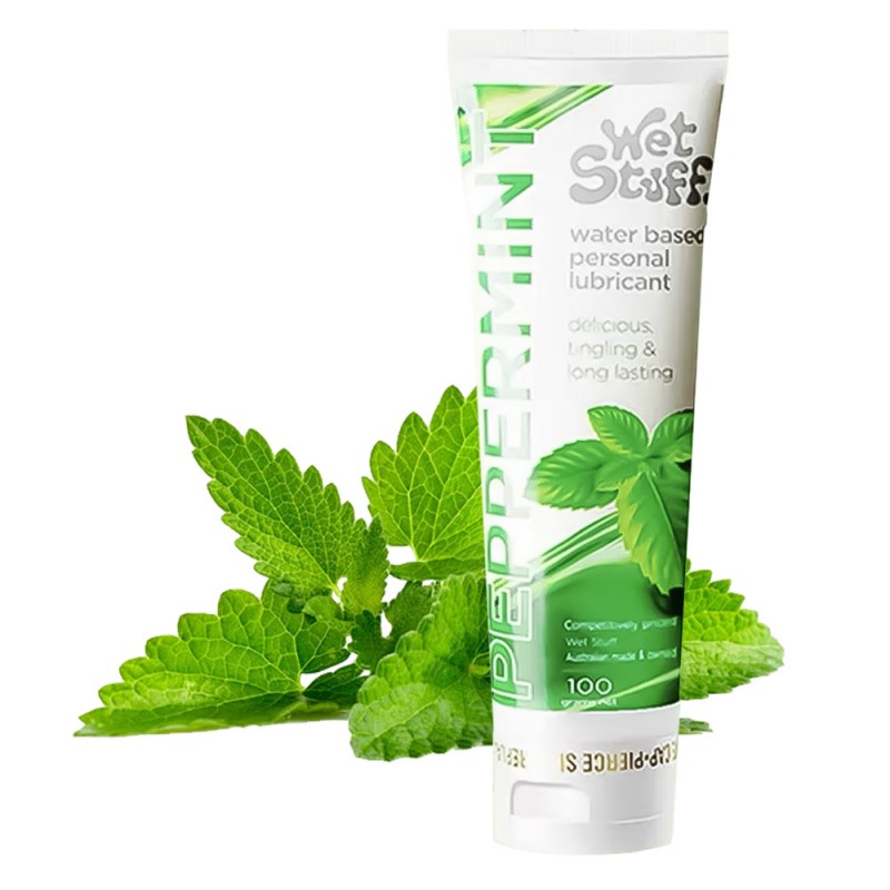 Wet Stuff Peppermint edible water based lubricant from VenusFun