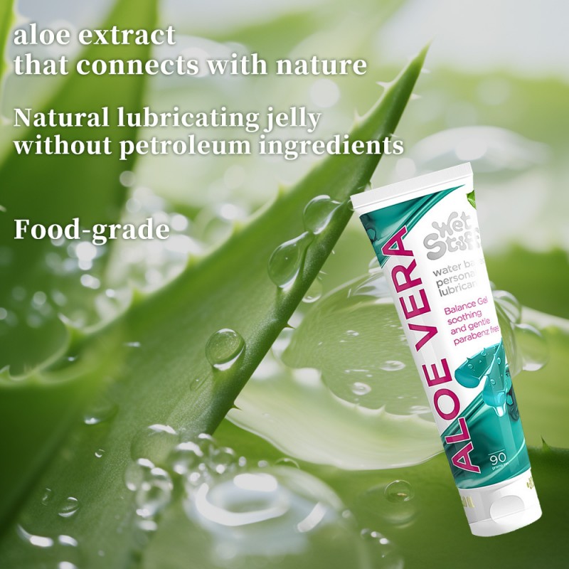 wet stuff water based aloe vera natural lubricant smooth