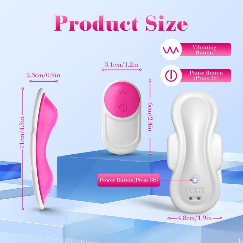venusfun realistic pad style app controlled wearable panty waterproof