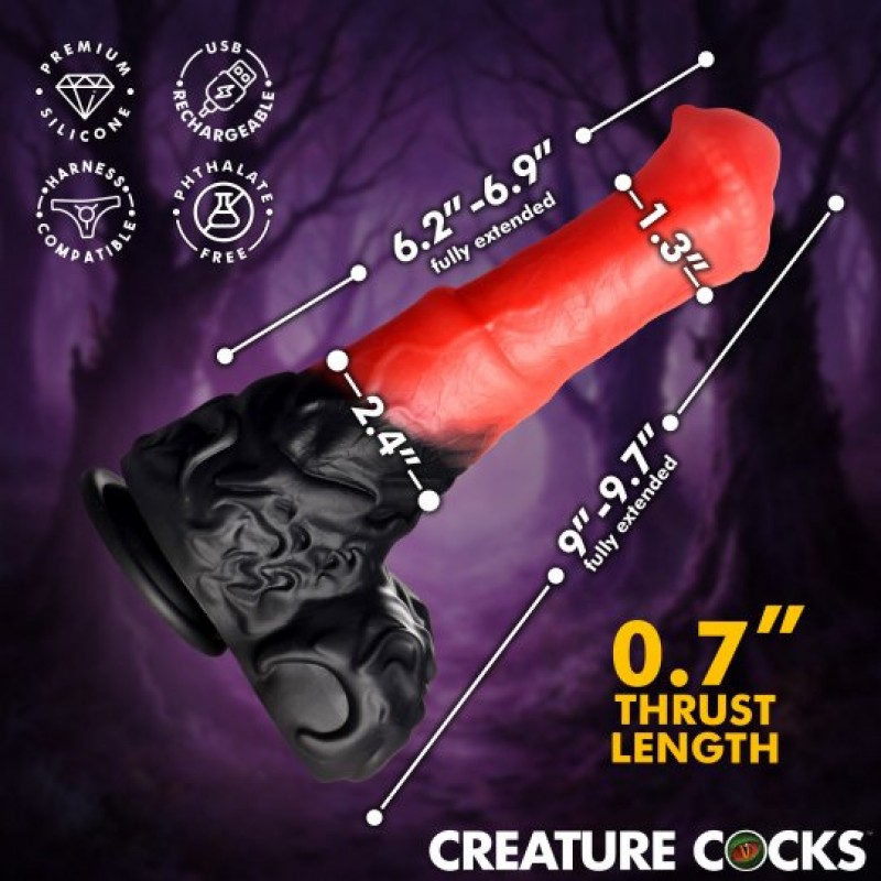 creature cocks vibrating thrusting dildo