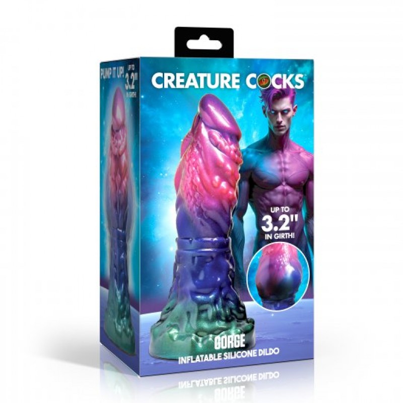 8 inch gorge dildo suction cup base for harness compatible fantasy