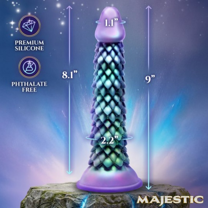 eryndor silicone dragon dildo iridescent