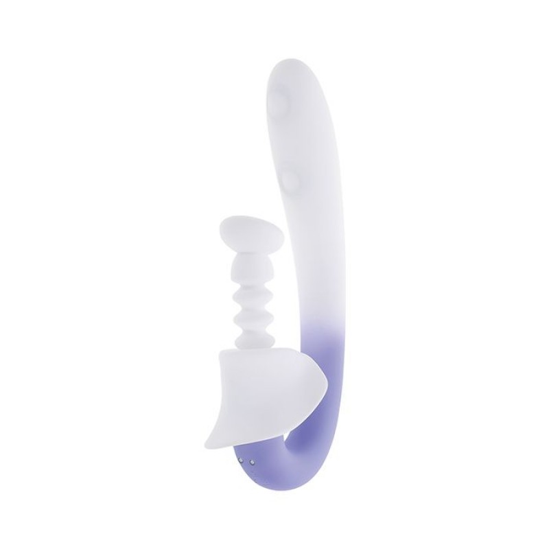 evolved spring loaded g spot vibrator curved shaft