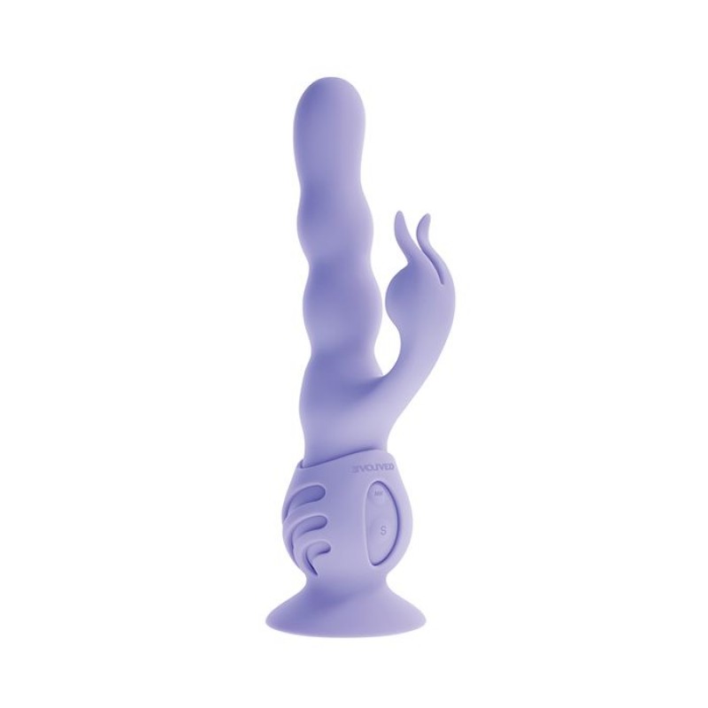 evolved wiggly bunny rabbit vibrator suction cup base