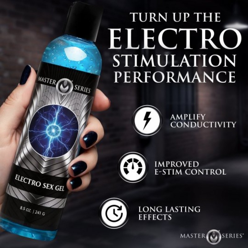 master series electro sex gel 8.5 oz conductive e stim gel