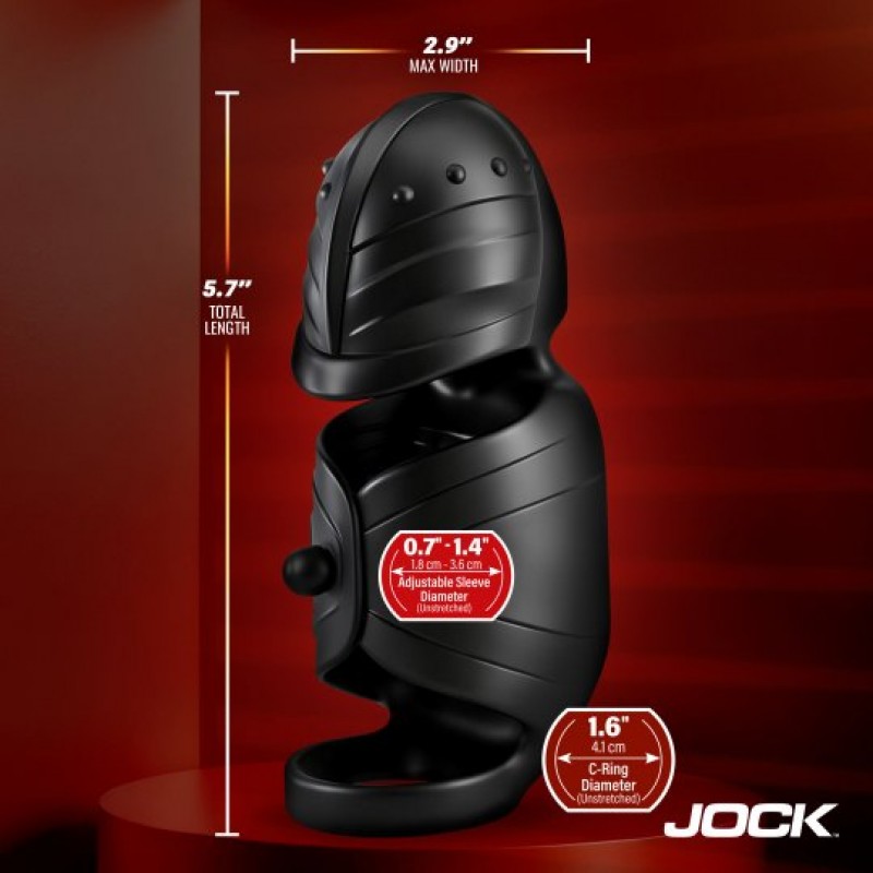 jock helmet humper dual motor vibrating gyrating stroker for men