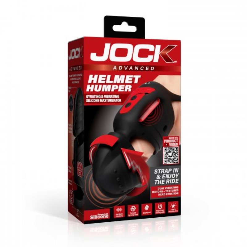 jock helmet humper textured sleeve vibrating masturbator for men