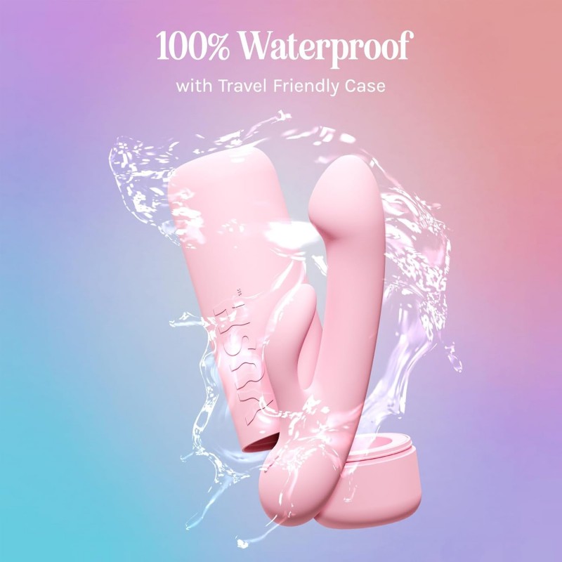 silicone glow in the dark dual stimulation quiet 10 modes