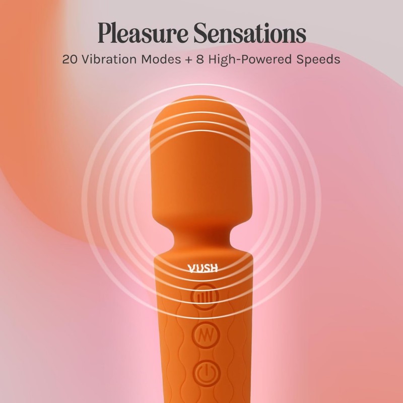 vush mini wand silicone massager for women clitoral stimulation