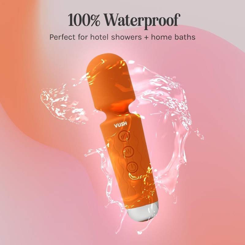 vush essentials mini wand vibrator waterproof full body massage