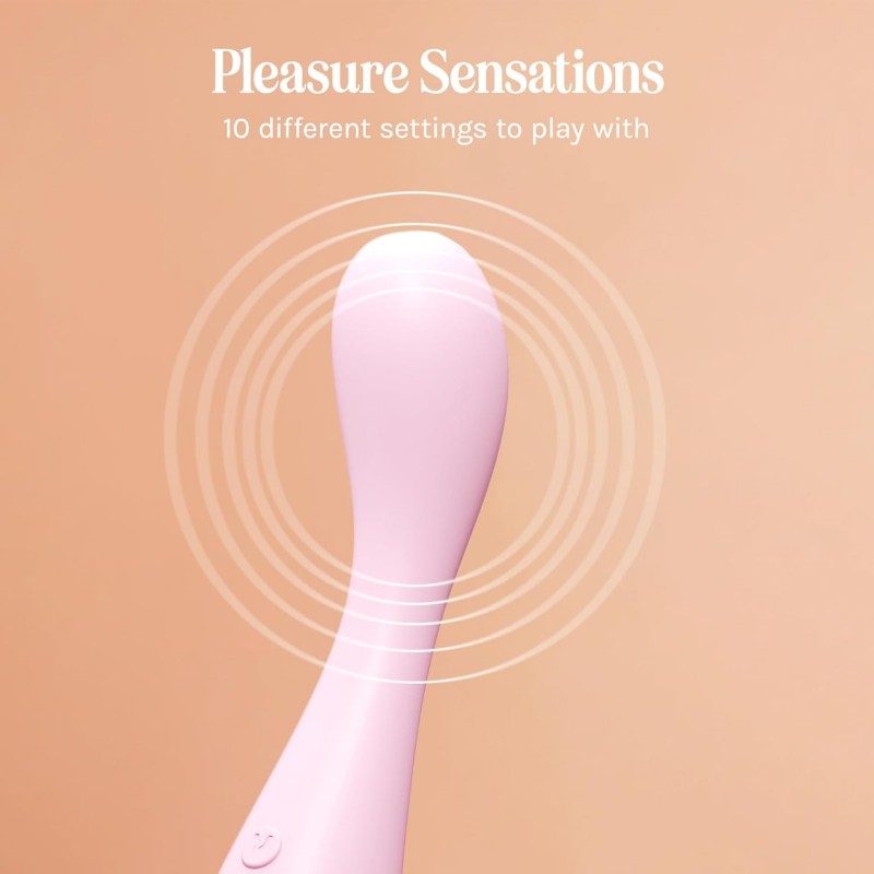 vush peachy rechargeable g spot silicone vibrator compact
