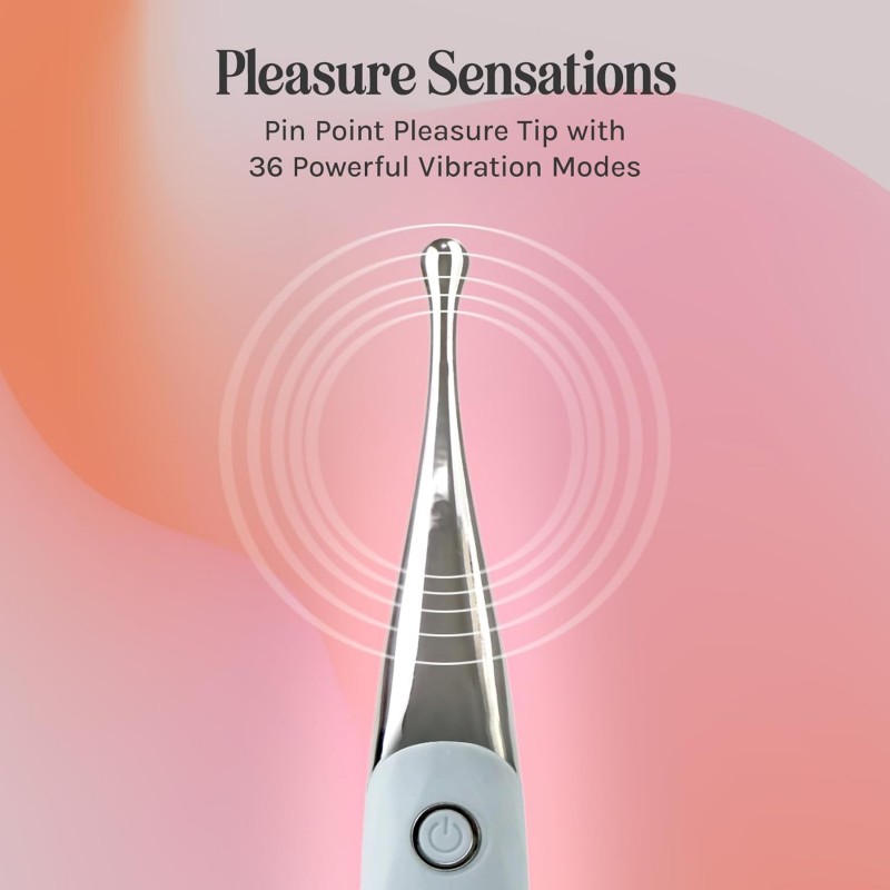 vush essentials rechargeable clit wand pinpoint vibrator for couples