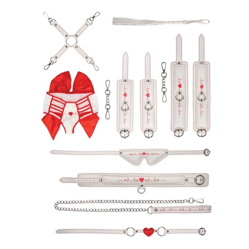 bondage restraint kit with cuffs and collar