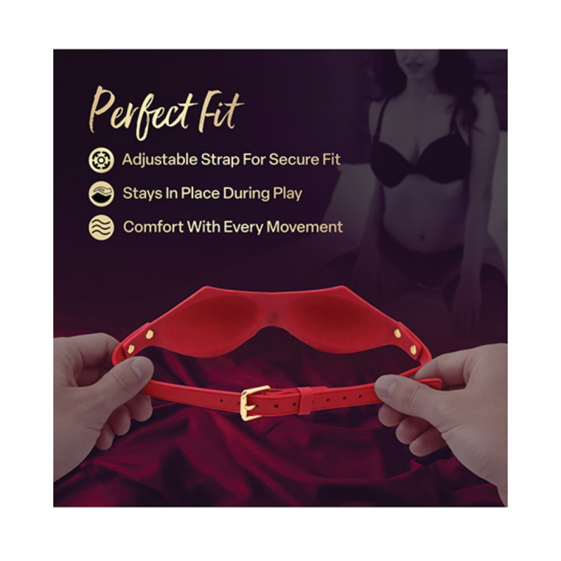 bdsm bondage eye mask adjustable strap