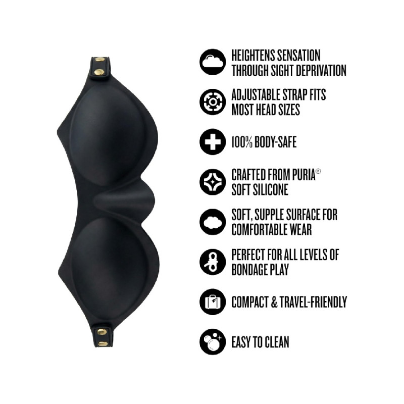 blush bdsm bondage eye mask adjustable strap