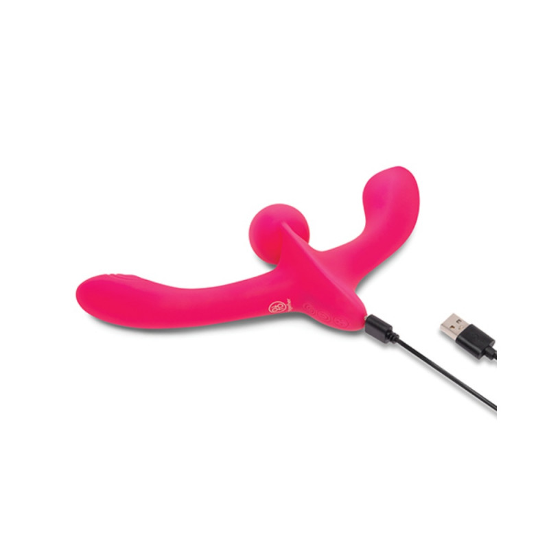 together silicone double ended vibrating dildo