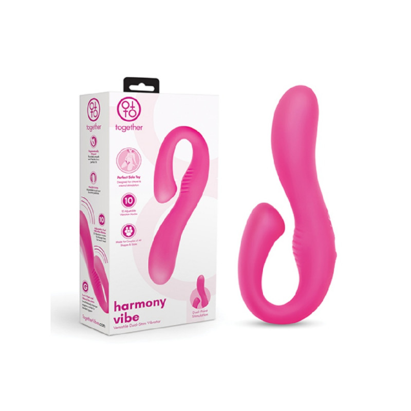 together brand harmony vibe vibrator dual stimulation 10 modes toy