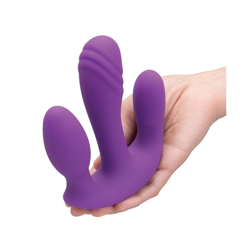 together triple pronged vibrator for women 10 modes remote control silicone toy