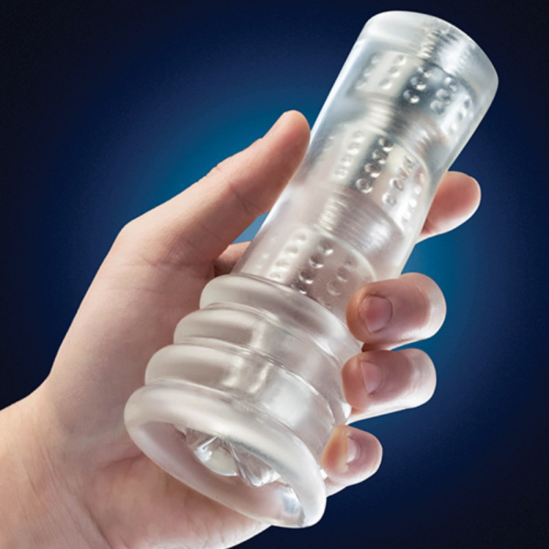 blush rize luz realistic ribbed male stroker