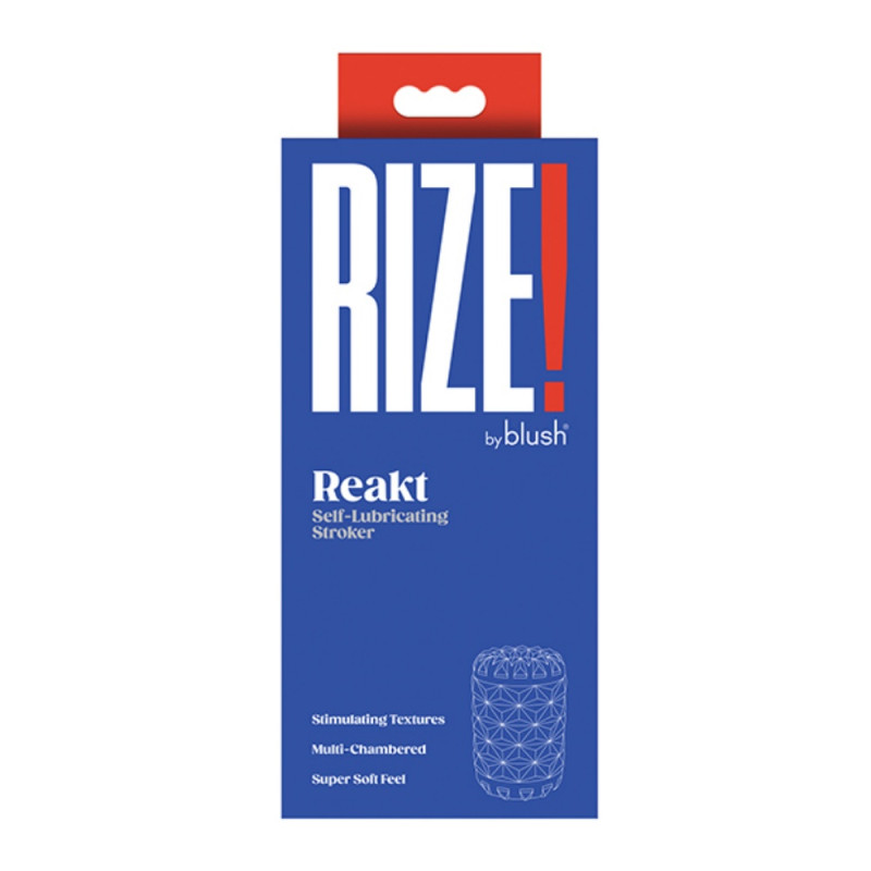 blush rize reakt soft squeezable male stroker
