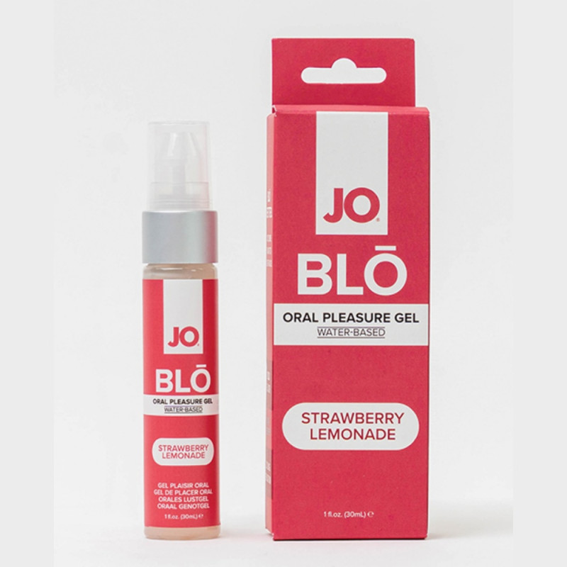 JO BLO Strawberry Lemonade flavored oral pleasure gel