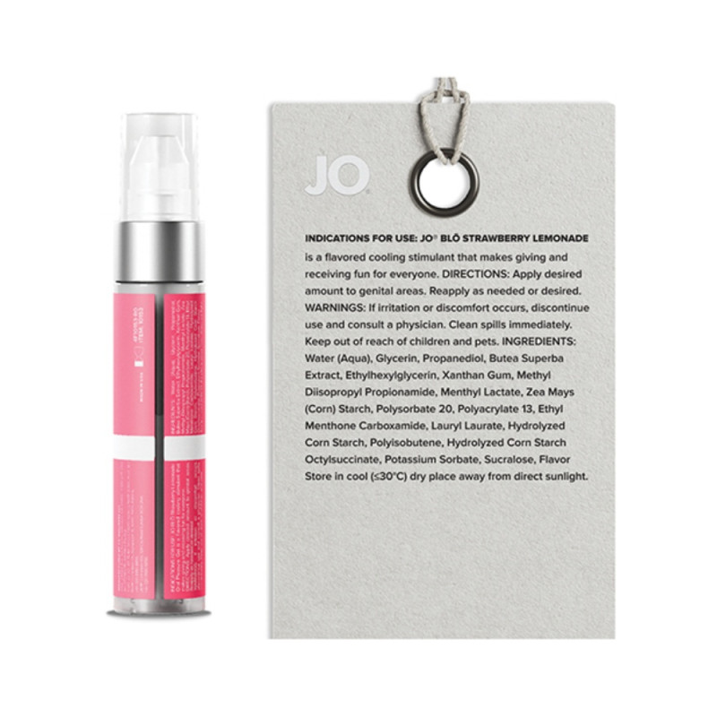 jo blo strawberry lemonade lube 1 oz water based oral gel