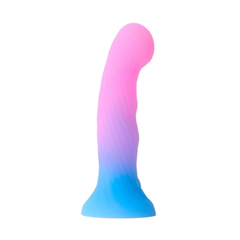 39 led gradient modes silicone suction cup dildo colorful pleasure toy