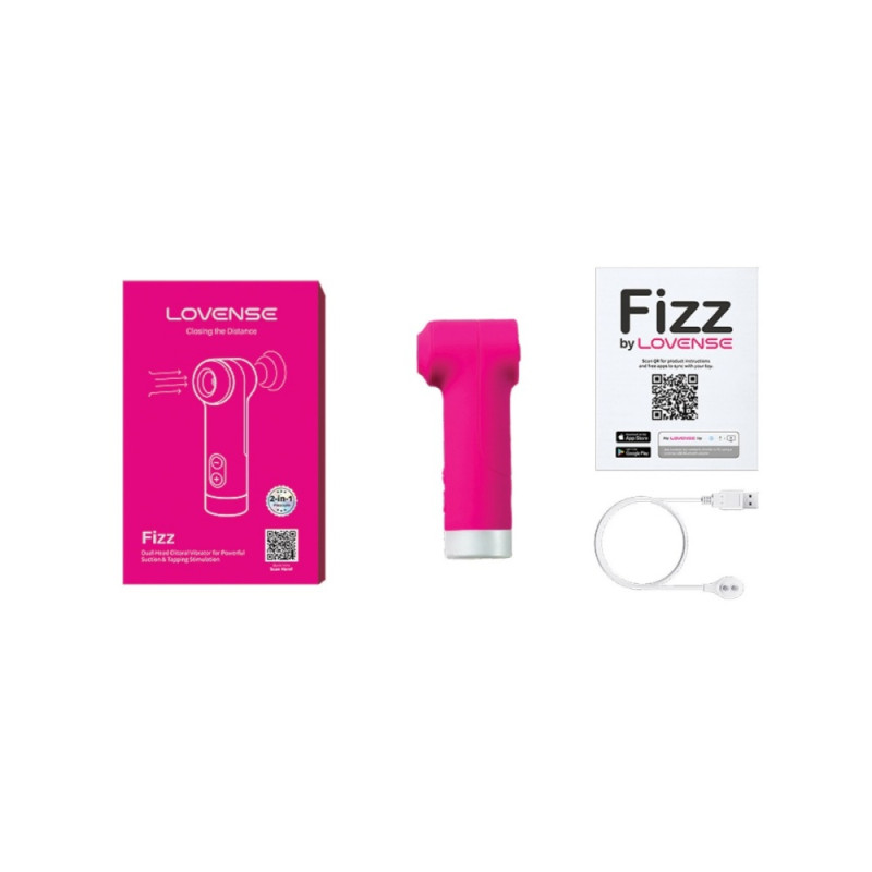 Lovense Fizz dual-ended app-controlled clitoral suction and tapping vibrator