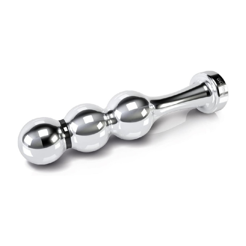 mystim bold boris smooth metal ball plug toy