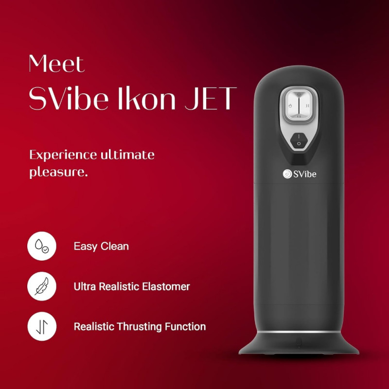 svibe ikon jet automatic thrusting stroker black