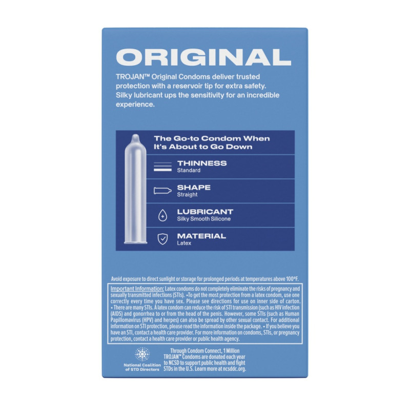 trojan enz reservoir end condom design