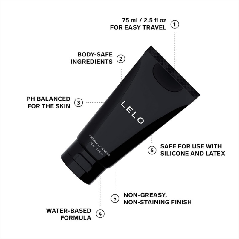 lelo personal moisturizer 75 ml water based lubricant