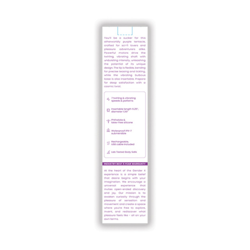 gender x rechargeable fantasy dildo