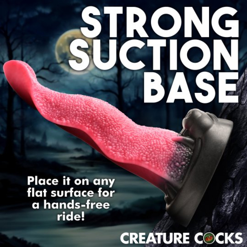 creature cocks textured tongue dildo