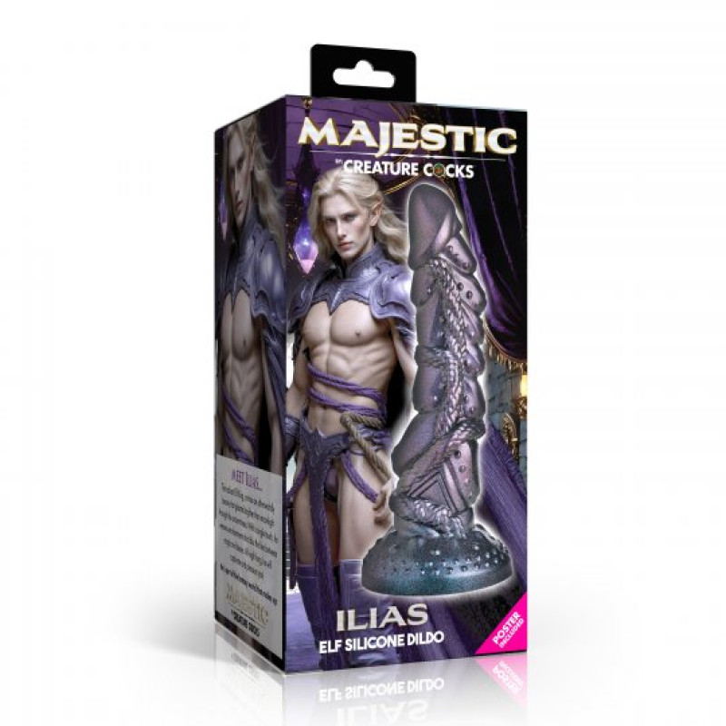 deep purple textured dildo