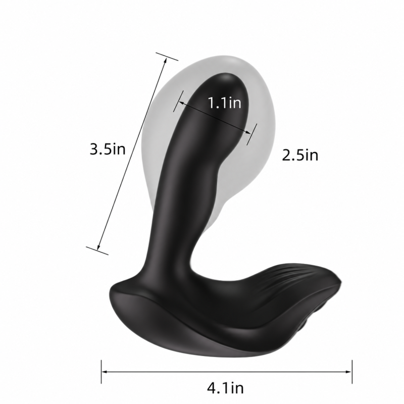 inflatable vibrating prostate massager anal plug new type