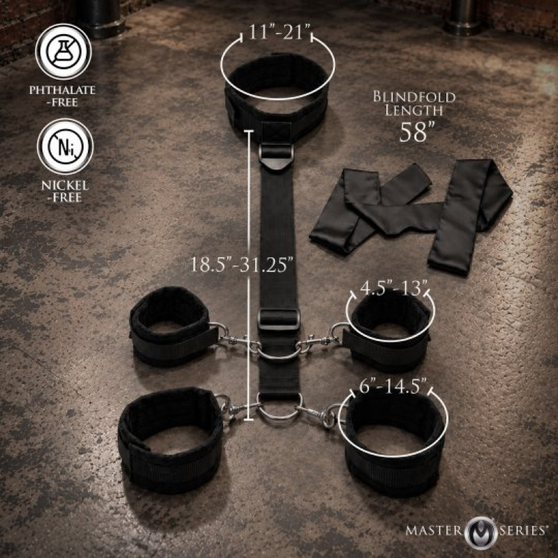 neck wrist ankle restraint set
