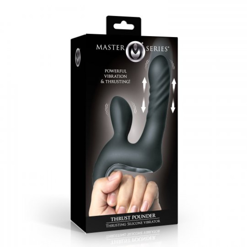 dual stimulation thrusting vibrator