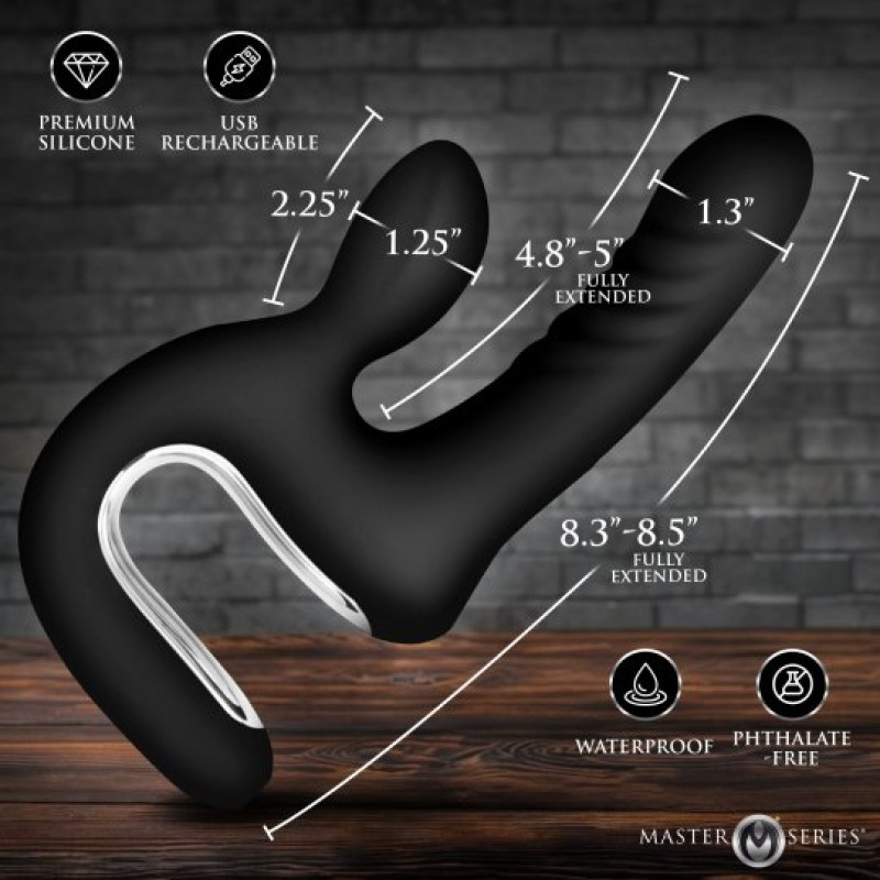 automatic thrusting vibrator for women