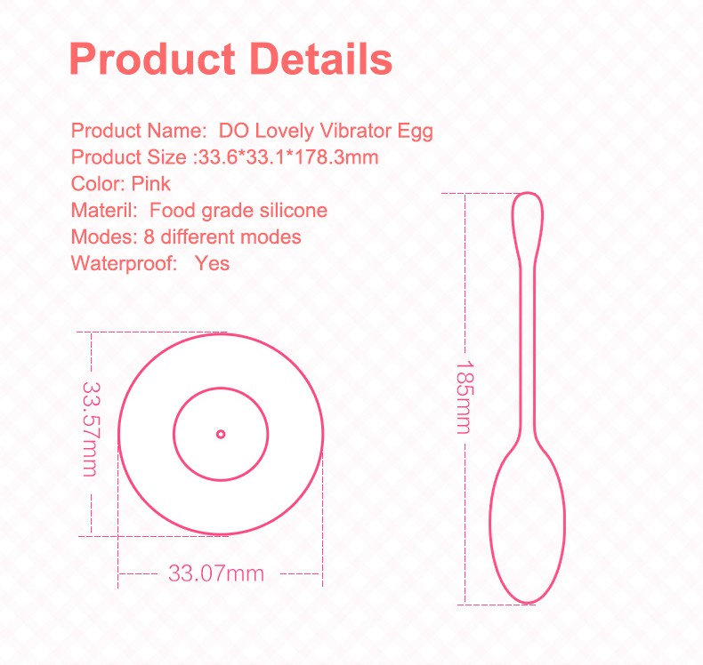 DO Wireless Vibrator Egg parameter