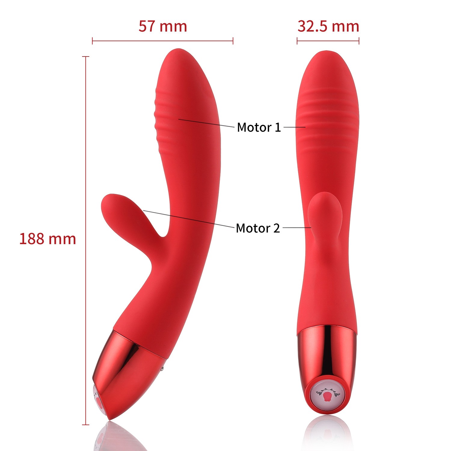 Luxeluv V3 Vibrator Massager Size