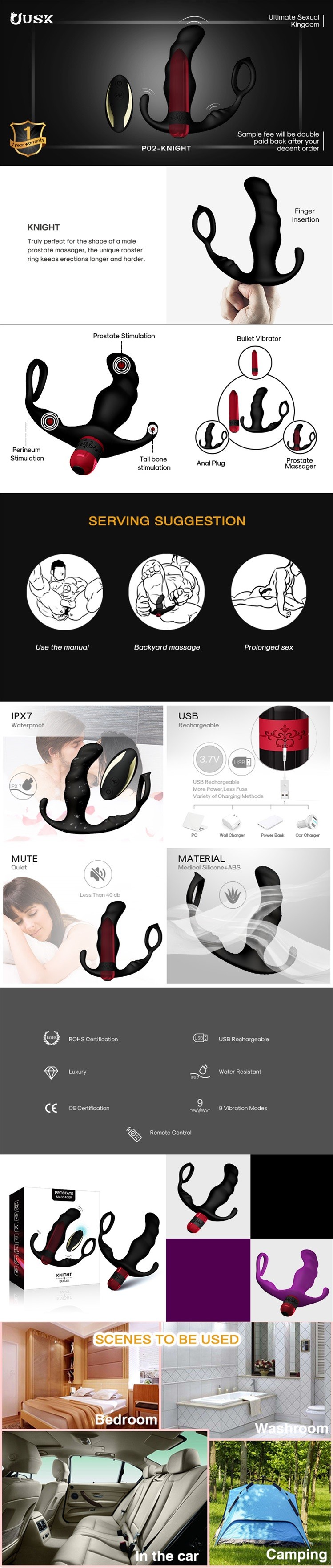 P02 Knight Prostate Massager