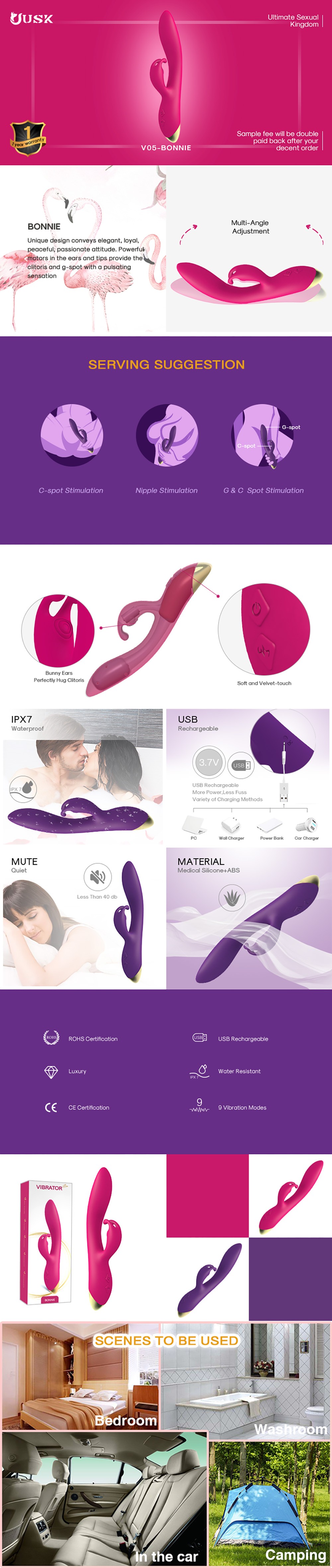 V05 Bonnie G-spot Vibrator