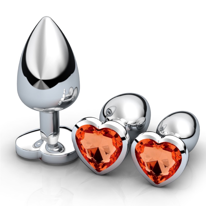 Hearts Gem Anal Plug Set