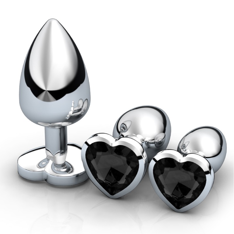 Hearts Gem Anal Plug Set